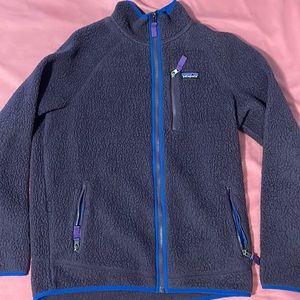 Purple fleece Patagonia sweater